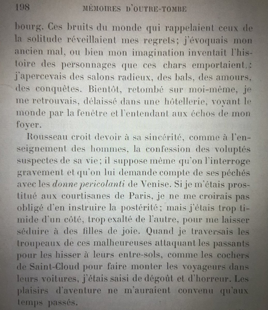 isirgc's tweet photo. Je me levais à six heures; […] J’avais heuresement la rage du grec: je traduisais l’Odyssée et la Cyropédie jusqu’à deux heures, […] A deux heures je m’habillais, je me rendais chez mon frère; il me demandait ce que j’avais fait, ce que j’avais vu: je répondais: « Rien. » https://t.co/GFLkkSUvoI