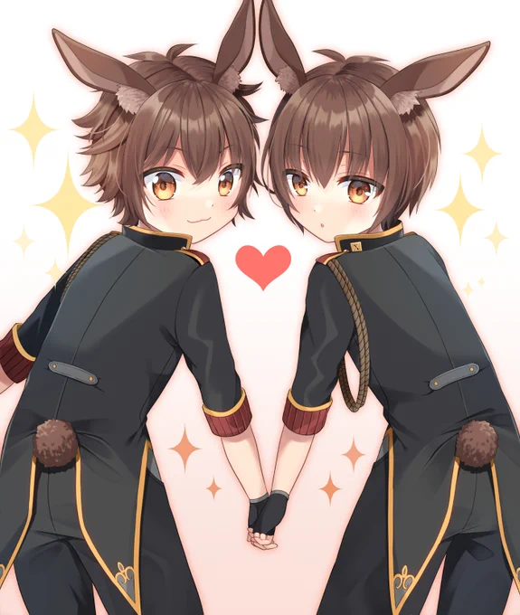 バニーの日らしいのでうちのうさちゃん双子です