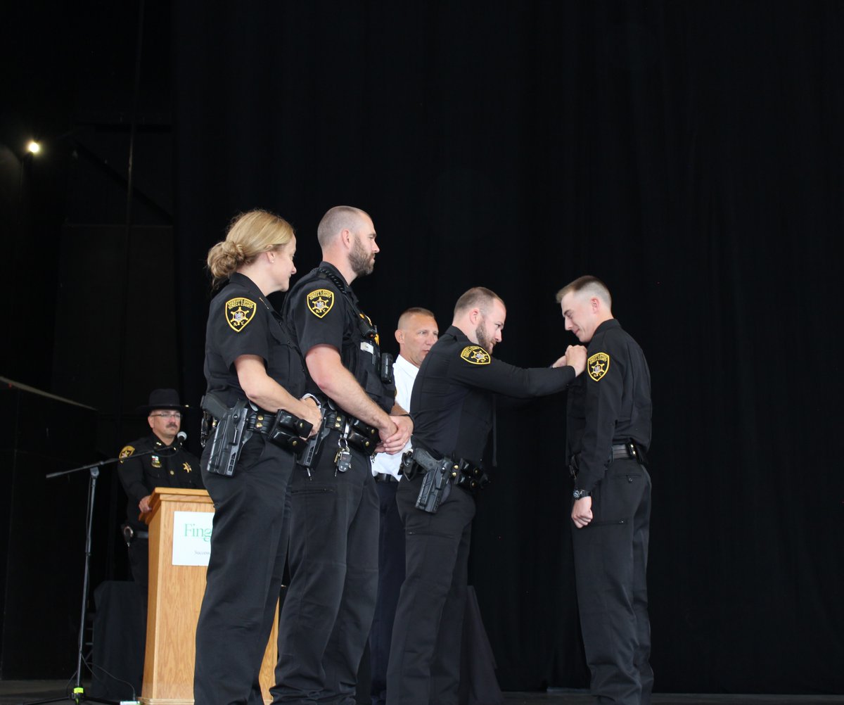 SenecaSheriff's tweet photo. FLLEA Badge Pinning Ceremony - Two Deputies Begin Field Training https://t.co/2jd2HJ0Vfu https://t.co/5C1Olz6DtZ