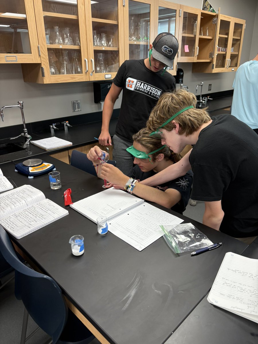 Learning about chemical cha-cha-changes in honors today