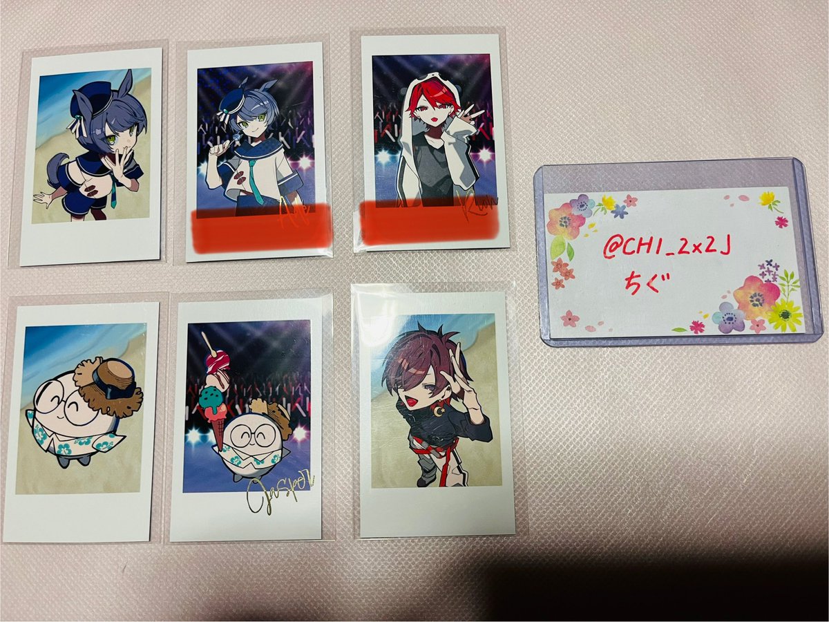 CHI_2x2J's tweet photo. 【交換】CRフェス ランダム チェキ風カード 缶バッジ の交換先を探しております。詳細は添付にて https://t.co/uS088hgOqr