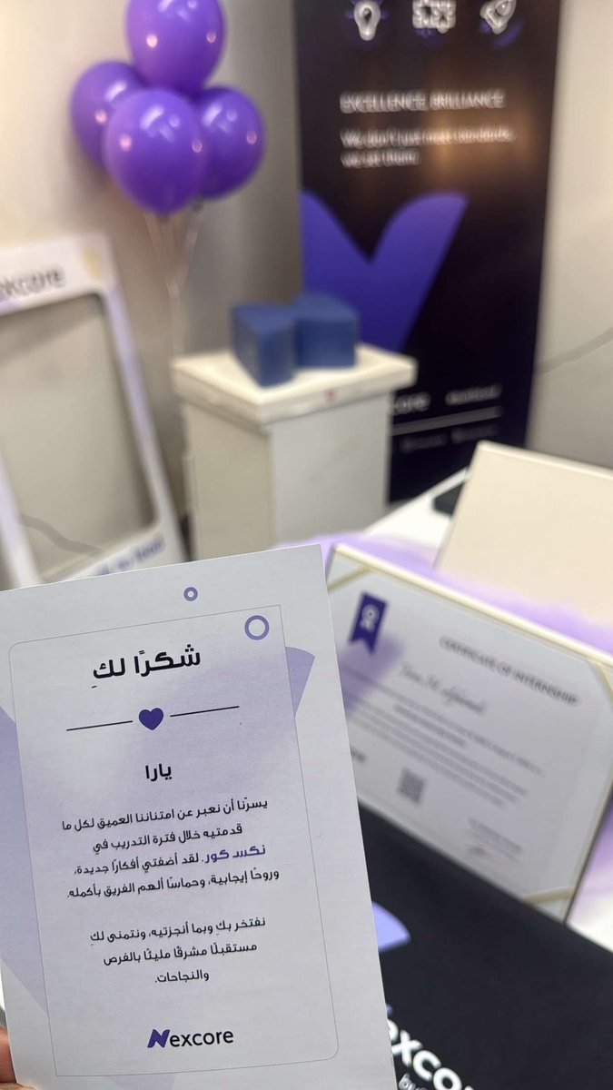 YARA_Mohammde's tweet photo. I’m grateful to have completed my internship at @nexcore_sa 💜
During this journey, I worked as a Web Developer, focusing mainly on React. It was an incredible experience full of learning and growth.
#Internship #WebDevelopment #React #Nexcore https://t.co/gbkXiFUpG6