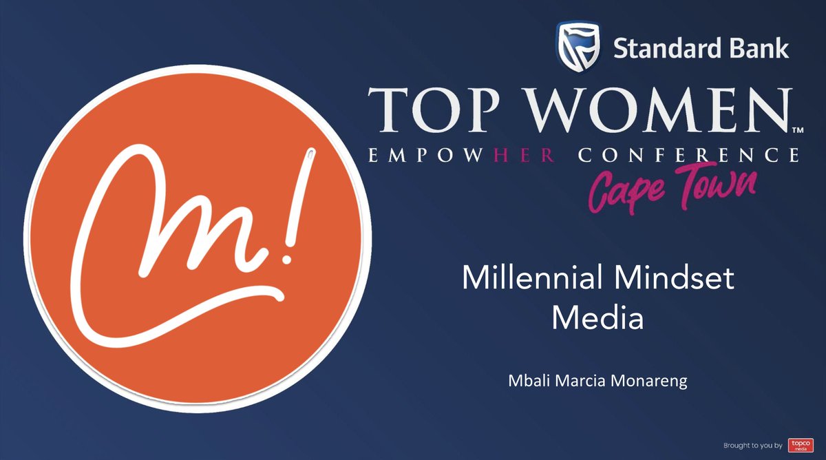 Innovation meets mindset! 🌟

Marcia Monareng – Millennial Mindset Media takes the stage in the Pitching Den at #SBTWEmpowHER Cape Town — proving media is a tool for empowerment.

#SBTopWomen #RiseAboveTheNoise
<a href="/SBTopWomen/">#SBTopWomen</a> <a href="/SB_BusinessZA/">Standard Bank Business ZA</a> <a href="/Topco_Media/">Topco Media</a>