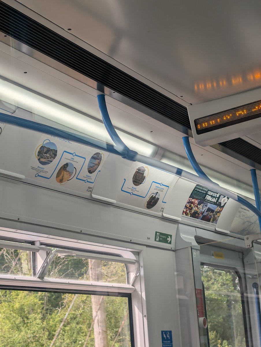 Don't quite understand the point of this, putting half complete route maps on posters just to block the rest of it with an advert? Especially with a line that is full of tourists, not confusing at all. Thanks Island Line <a href="/SW_Help/">SWR Help</a> <a href="/swtrains_watch/">SWR Watch</a>