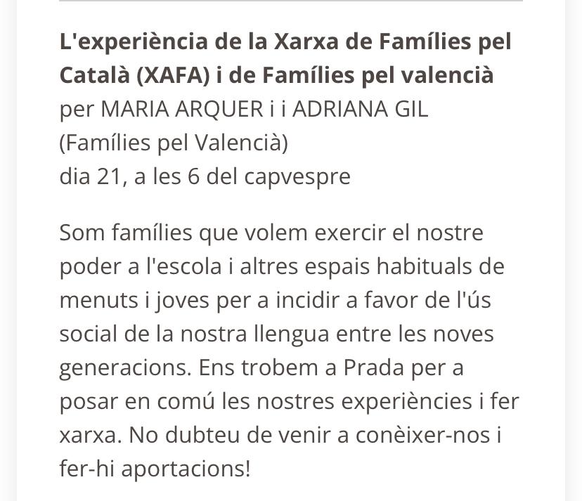 Recordeu que avui a les 18h posarem en comú l'experiència
<a href="/UCE_CAT/">Universitat Catalana d'Estiu</a>