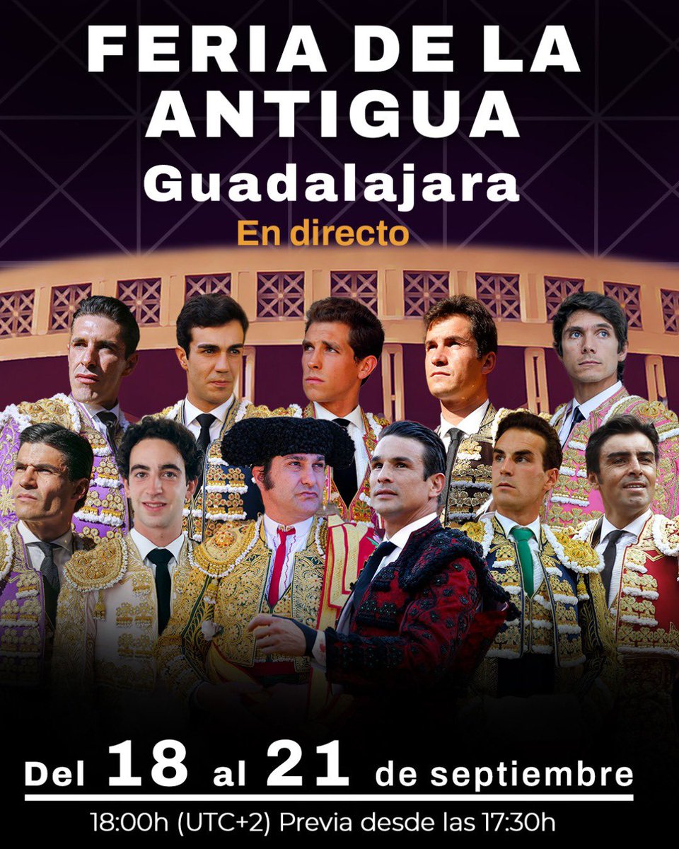OneToroTV's tweet photo. ¿Preparado para lo que está por llegar?

Desde el 31 de agosto, nada menos que 12 festejos en directo en @OneToroTV 

ℹ️ Más información en https://t.co/Shx4wtxU1S https://t.co/nYMTnjtlvQ
