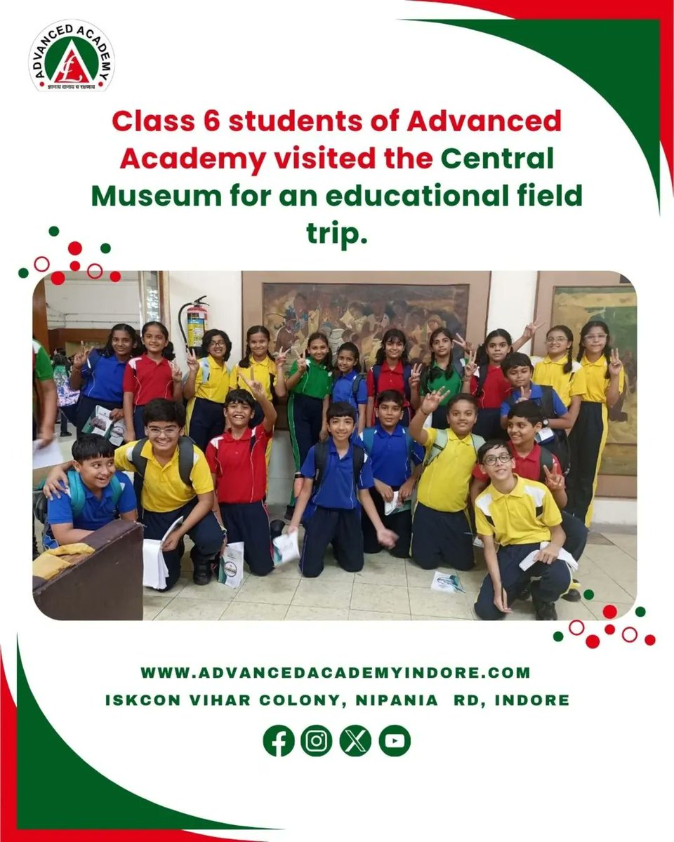 Adva_Academy's tweet image. 🌟 Class 6 students of Advanced Academy explored the Central Museum 🏛️ 

A fun &amp;amp; enriching trip where history, culture &amp;amp; heritage came alive! 📚✨ 

#EducationalTrip #AdvancedAcademy #StudentExplorers