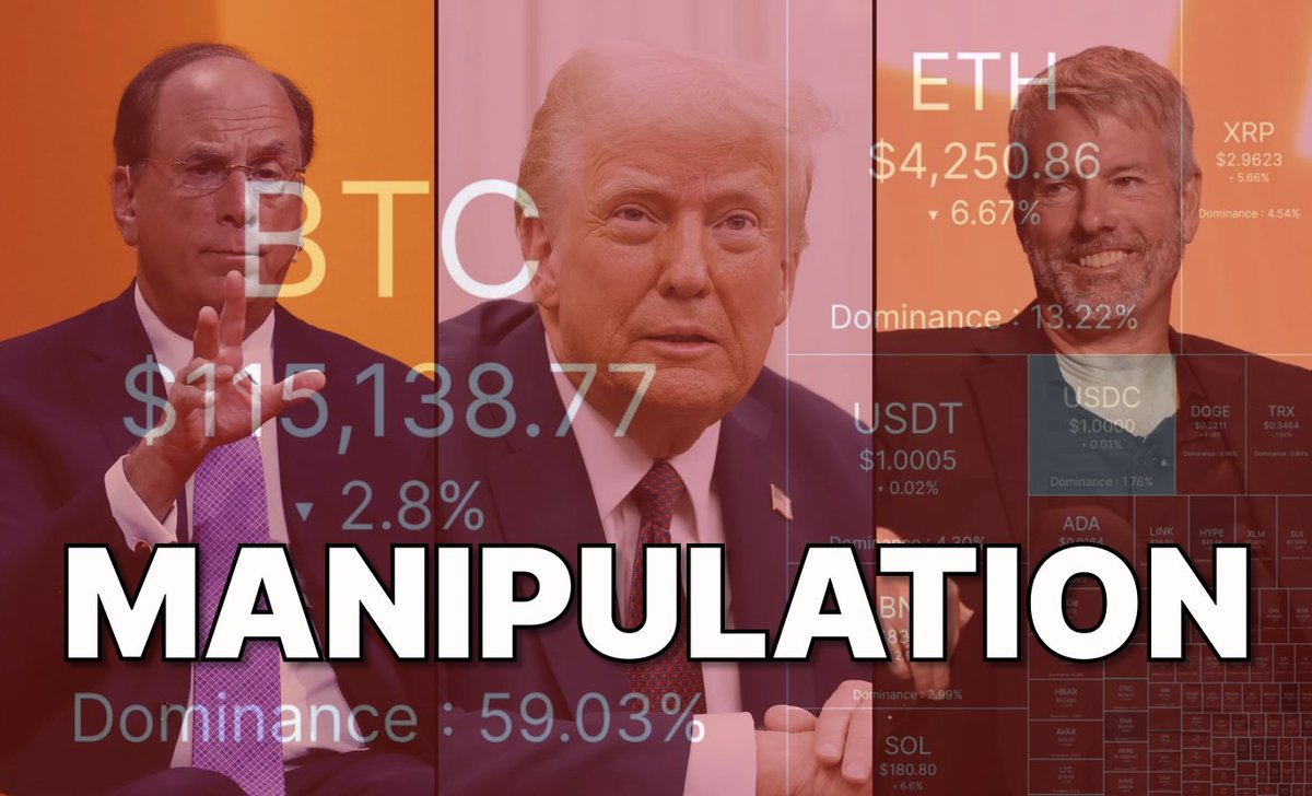 Trump is buying Ethereum

Microstrategy is buying Bitcoin

BlackRock is loading major Altcoins

The problem? We're still dumping every day

Here's why it's happening and what's coming next👇🧵