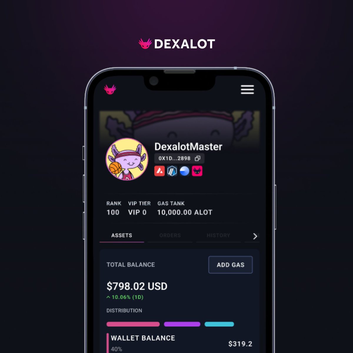 ✨ A new way to see yourself on Dexalot is coming.
Your profile dashboard is about to get a fresh redesign.
Stay tuned — the upgrade is closer than you think!