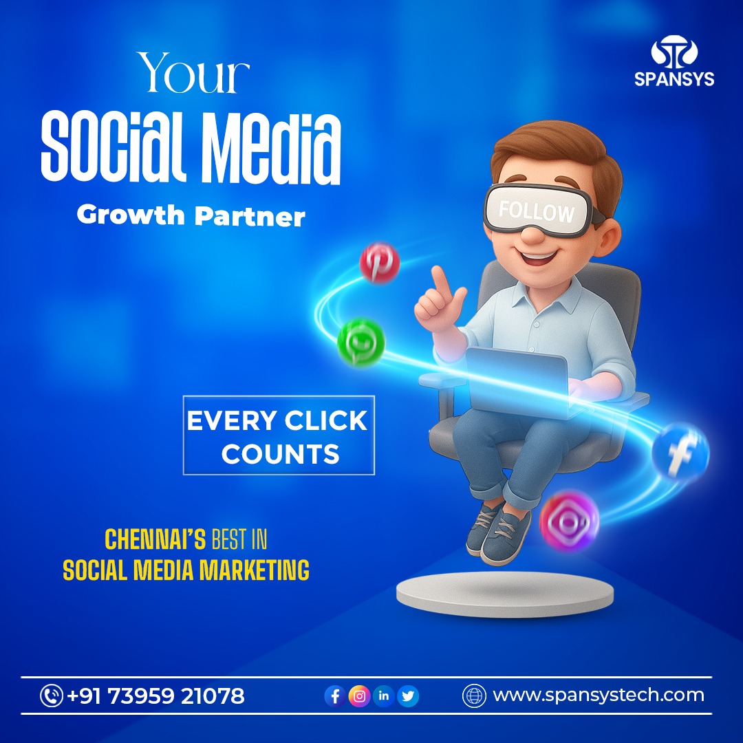 spansys_tech's tweet photo. Your Social Media Growth Partner Every Clicks Count - Chennai Best SMM Company
Call - 91 7395921078    
Mail : info@spansystech.com    
Website: https://t.co/epxzzq5X5H #whatsappmarketing #seocompany #websitedesign  #digitalmarketing #SMM #SocialMediaMarketing https://t.co/RaKxRRYT5N