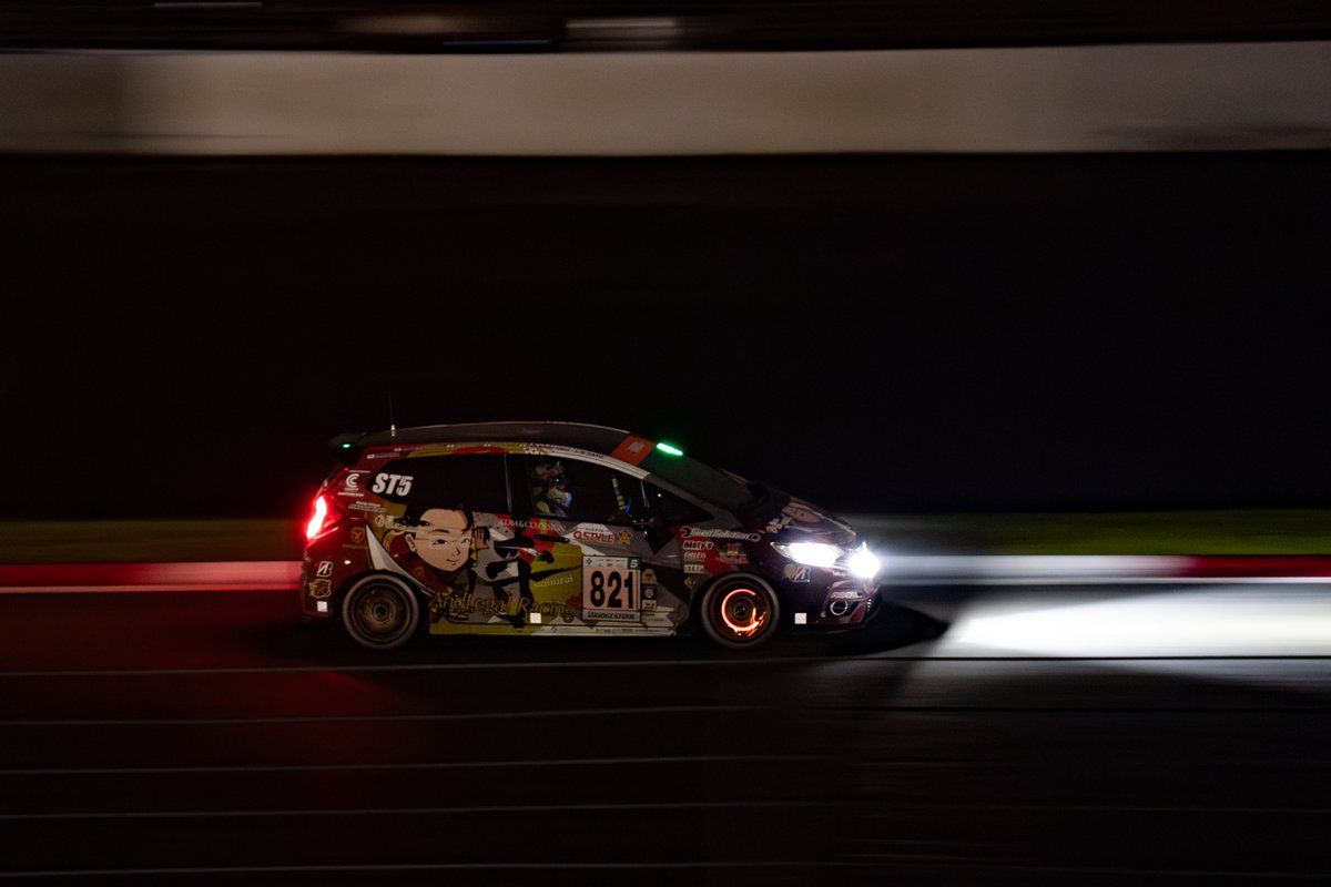 今日は #821号車の日 ＼('ω')／ダッ
ST-5F クラス
Andlegal Racing アンドリーガル Moty's FIT
#haruka (<a href="/zess_haru/">haruka🇬🇧🧂🌊</a>) さん
#スーパー耐久 #S耐 #FUJI24H #富士スピードウェイ