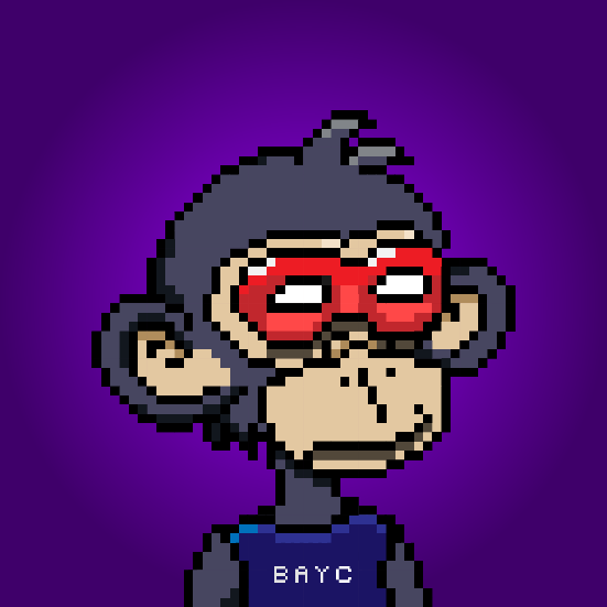 MrPixels_eth's tweet image. Masked Ape, with bayc top