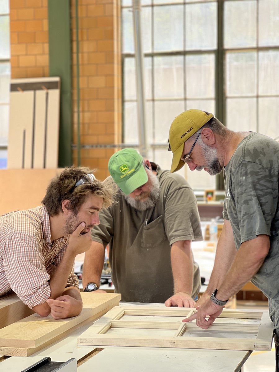 SamBWoodShop's tweet photo. Thank you Nathanael Ulfers for sharing your expertise in a very successful 5-day class last week focused on 19th-century windows and doors. A wonderful group of students as well! We are grateful to partner with the @mihpn to offer historical preservation classes! https://t.co/0wRhZQd6Sg