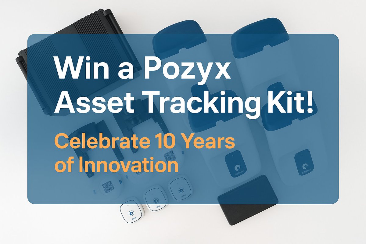 🎁 Win a Complete Pozyx Asset Tracking Kit! 🎁

To celebrate our 10-year journey, we’re launching a competition where you can win a UWB, GPS &amp; BLE tracking kit

Join the competition here: eu1.hubs.ly/H0mtK_H0

#UWB #RTLS #AssetTracking #Logistics #Manufacturing #Competition