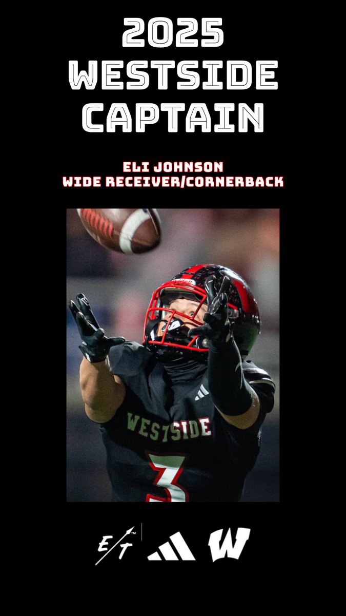 Omaha Westside Warrior Football (@whs_warriorfb) on Twitter photo Omaha Westside football is proud to announce Eli Johnson (<a href="/elijohnson521/">Eli Johnson</a>) as our 4th captain for the 2025 season! Omaha Westside football is proud to announce Eli Johnson (<a href="/elijohnson521/">Eli Johnson</a>) as our 4th captain for the 2025 season!