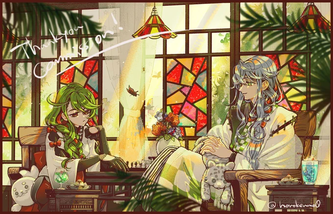 春先に描いたコミッションイラスト ありがとうございました!!