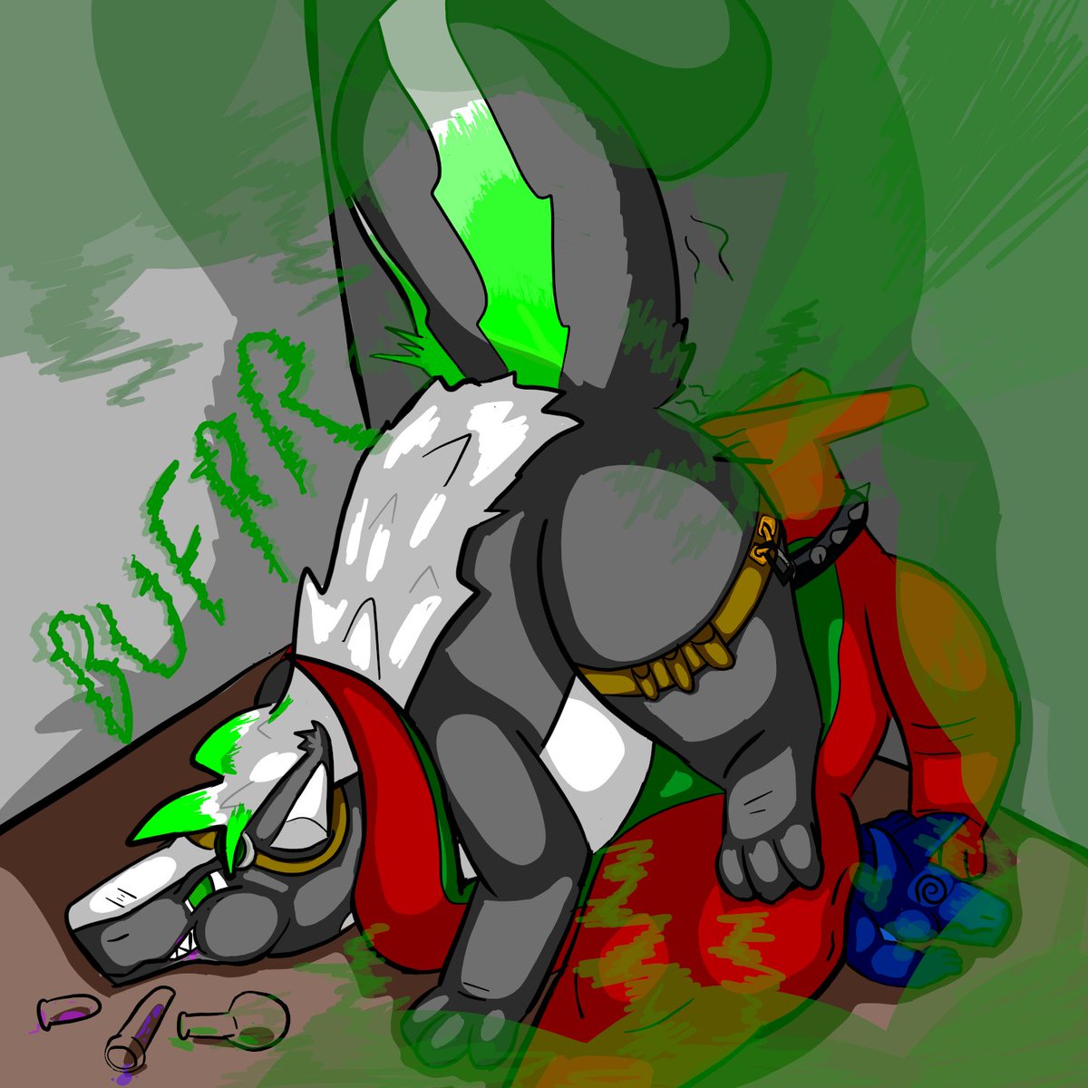 Seems these two dragons got caught up in carls shenanigans.  I doubt either of them will be smelling the same for a while after the reeking hell he just put both  em into.

-Gosh this was a fun trade to work on.