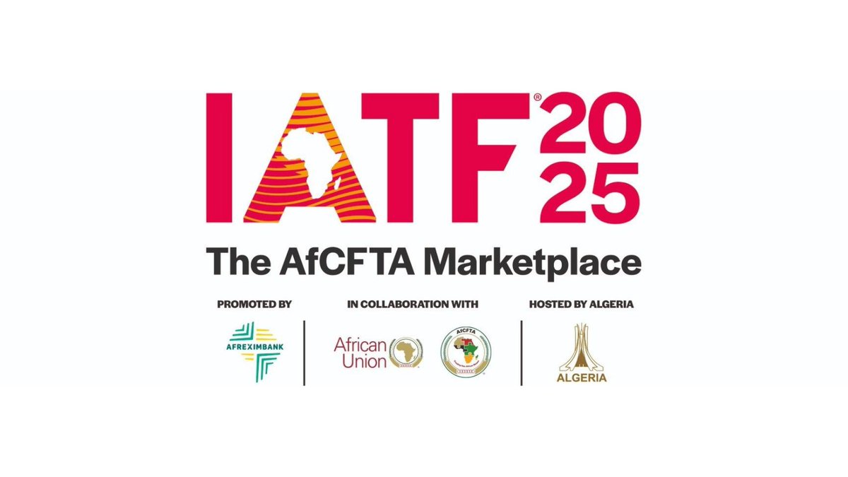 🟢✨سيتم توقيع اتفاقيات بقيمة 44 مليار دولار خلال المعرض الإفريقي للتجارة البينية المزمع عقده من 4 إلى 10 سبتمبر 2025، حيث تطمح الجزائر إلى الحصول على حصة قيمتها 10 مليارات دولار من هذه الاتفاقيات التي تشمل تصدير الأسمنت والحديد والمواد الفلاحية للأسواق الإفريقية.