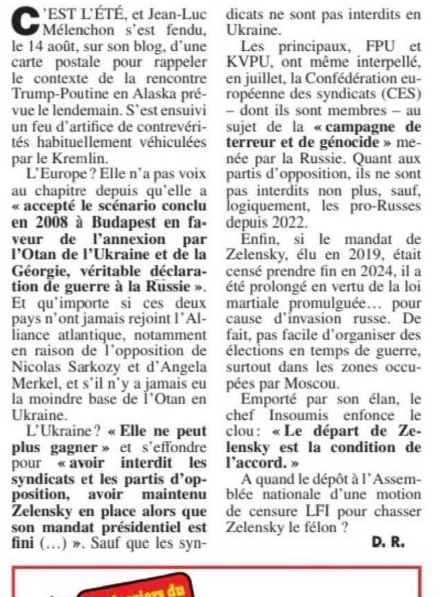 Fibo's tweet image. Prise sur le  @canardenchaine, cette jolie analyse du #liderMaximo
Est-il Poutinien par habitude soviétique ou par intérêt trébuchant mais pas forcément sonnant