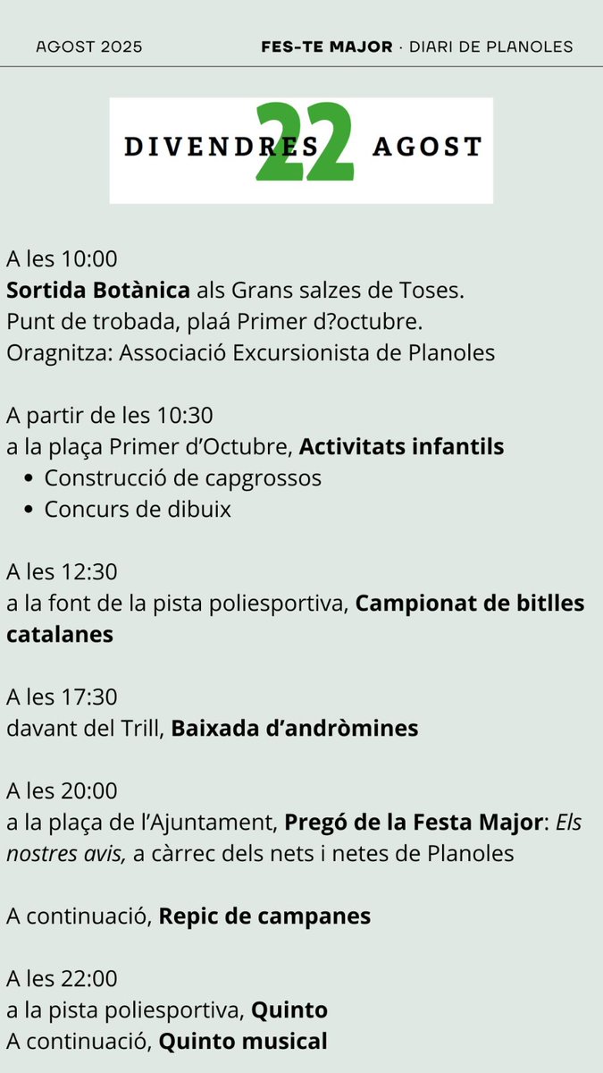 Ajuntament de Planoles (@planoles) on Twitter photo 