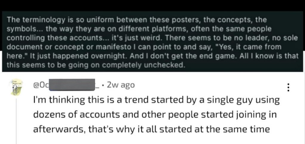 accurate. it's a decentralized movement based on brainjacking and the manifesto is between the lines