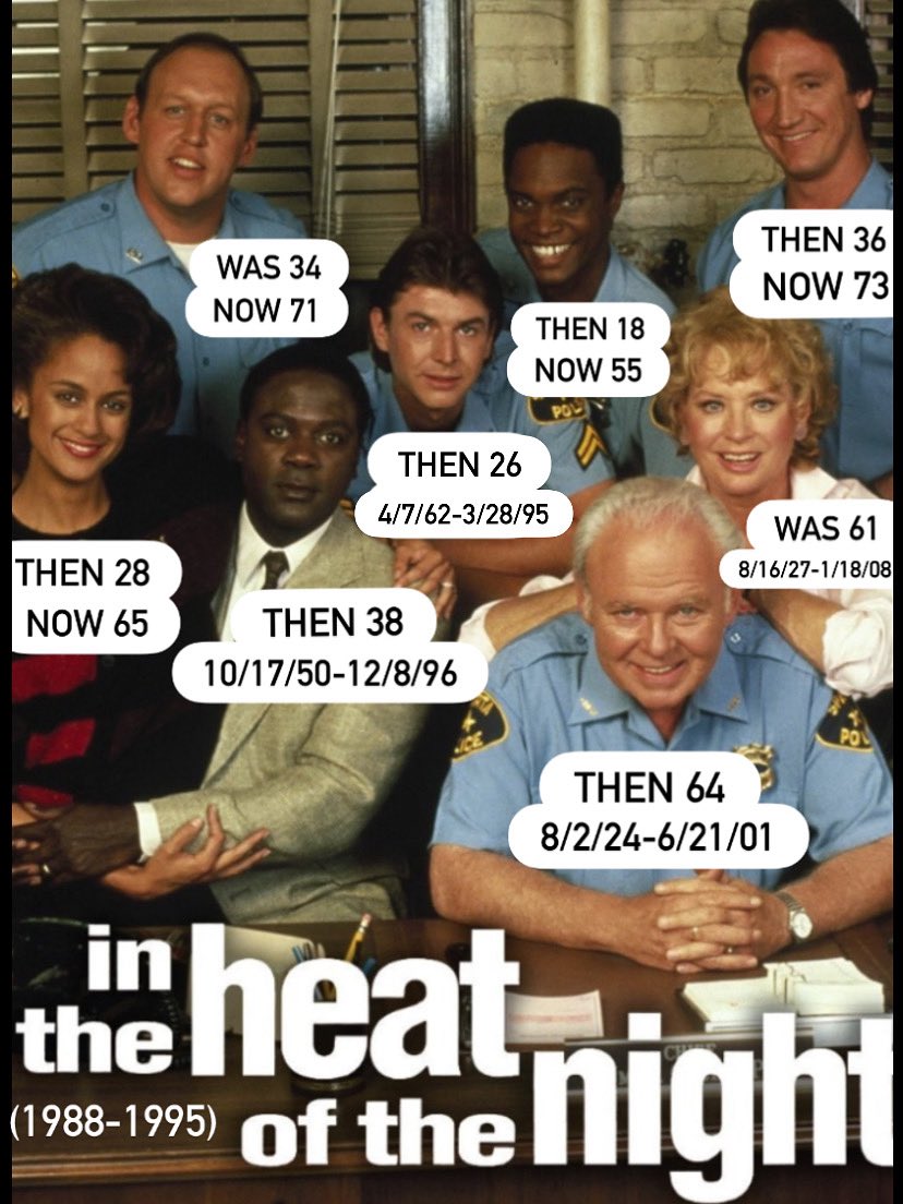 Debuting in 1988 and Lasting 7 Seasons and 142 Episodes, In the Heat of the Night Was a TV Drama Series That Starred Carol O’Connor (All in the Family) As Police Chief Bill Gillespie in the Small Town of Sparta, Mississippi.  

#intheheatofthenight #caroloconnor #allinthefamily