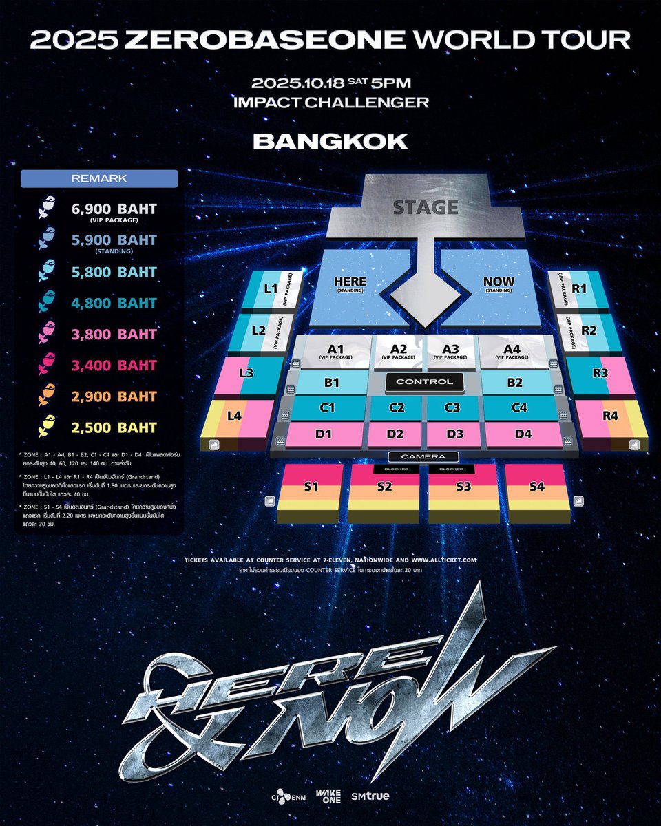 TICKETING SERVICE] 2025 ZEROBASEONE ZB1 WORLD TOUR [𝗛𝗘𝗥𝗘&𝗡𝗢𝗪] IN  BANGKOK ♡ Service fee: RM55 per ticket / $18 SGD ♡ 50% refundable fee if  failed to secure ♡ 8 slots ♡ Experienced ✔️ #ZB1inBKK ...