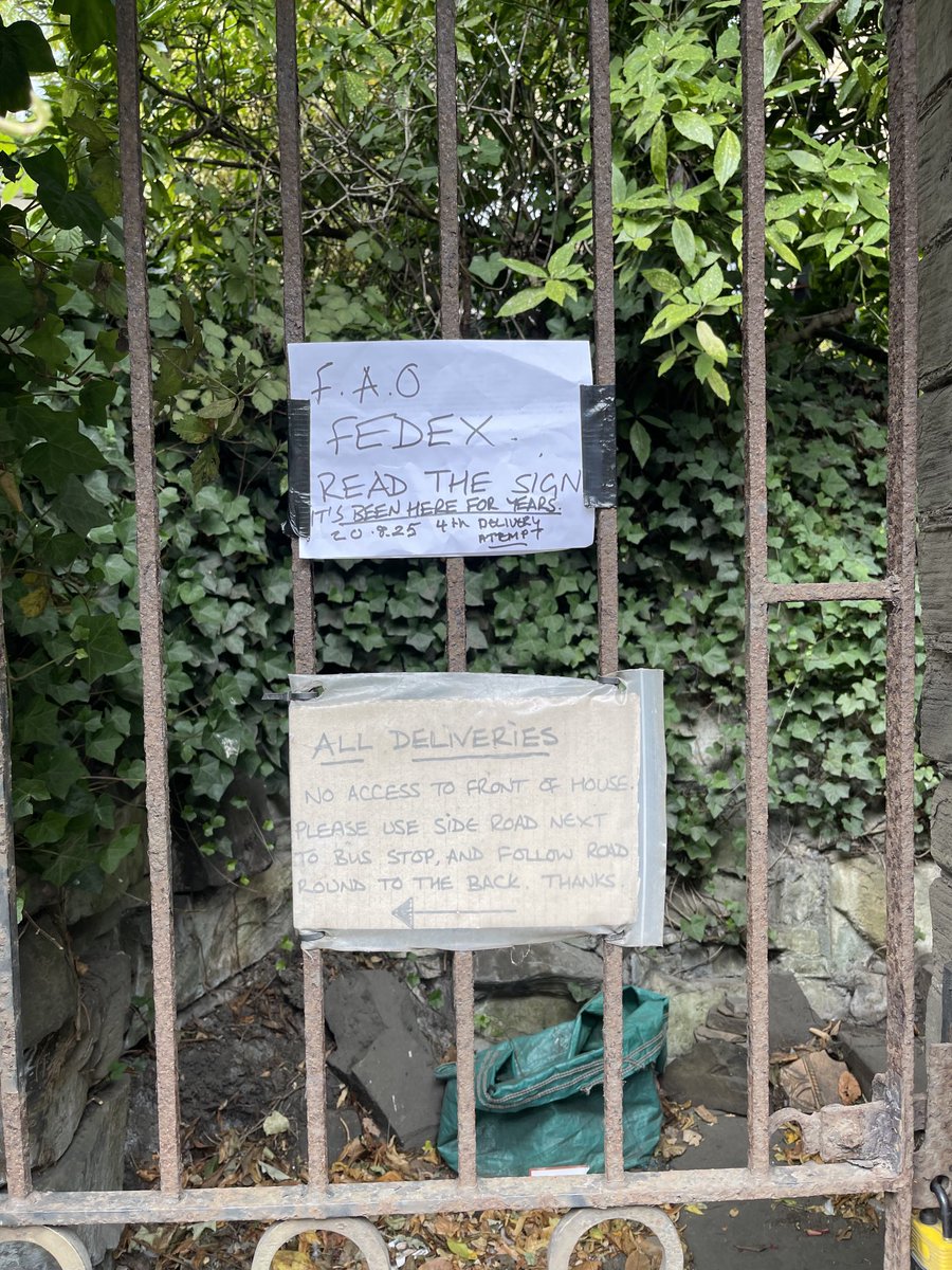 stuartewade's tweet image. Legal action required now ⁦@FedEx⁩
“Many delivery attempts have been made.” Nope. We have security cameras to prove this is not true. Now you say it’s been signed for - unfortunately there is no one on our lane that goes by the name you’ve given. #incompetent #liars