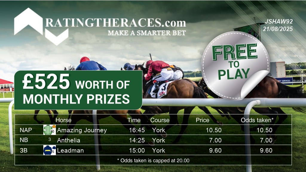 mrshaw92's tweet photo. My #RTRNaps are:

Amazing Journey @ 16:45
Anthelia @ 14:25
Leadman @ 15:00

Sponsored by @RatingTheRaces - Enter for FREE here: https://t.co/cMyIoFXBvT https://t.co/vgD8KCn54g
