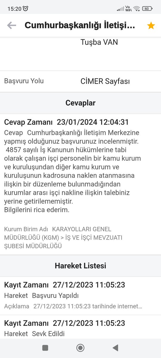 #MemurİşçiOlmakİstiyor 22 yıllık öğretmenim işçi kadrosuna geçmek için verdiğim dilekçe olumsuz sonuçlandı