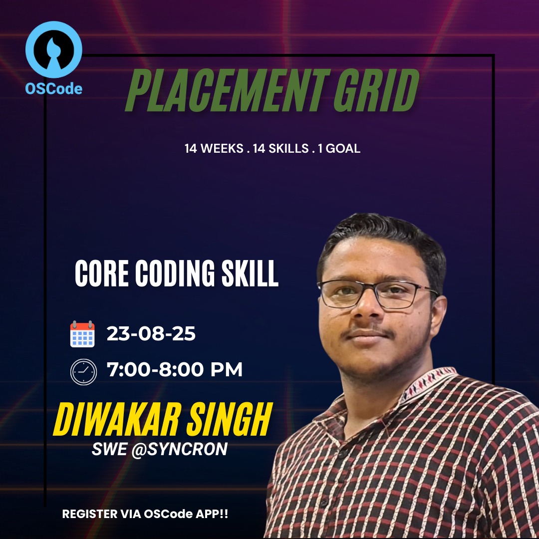 OSCodeCommunity's tweet image. Placement Grid by oscode
#placement #upskill