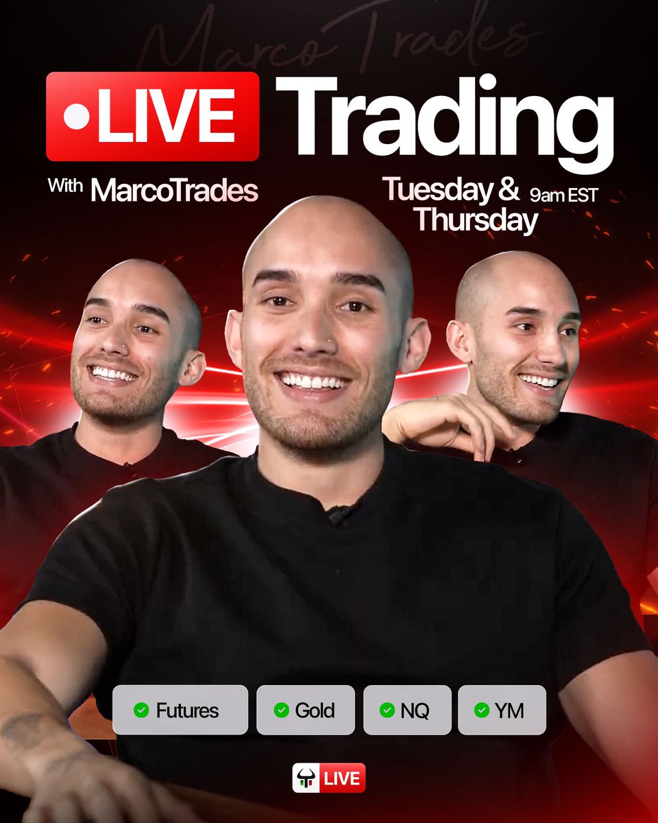 LIVE TRADING RIGHT NOW!🔥

<a href="/marcotradess/">Marco</a> is Live Right Now on Chart Fanatics Live YouTube Channel Trading NY Session Using His Liquidity Trap Trading Strategy!

Link to the stream below⬇️

linktw.in/LiveMarco