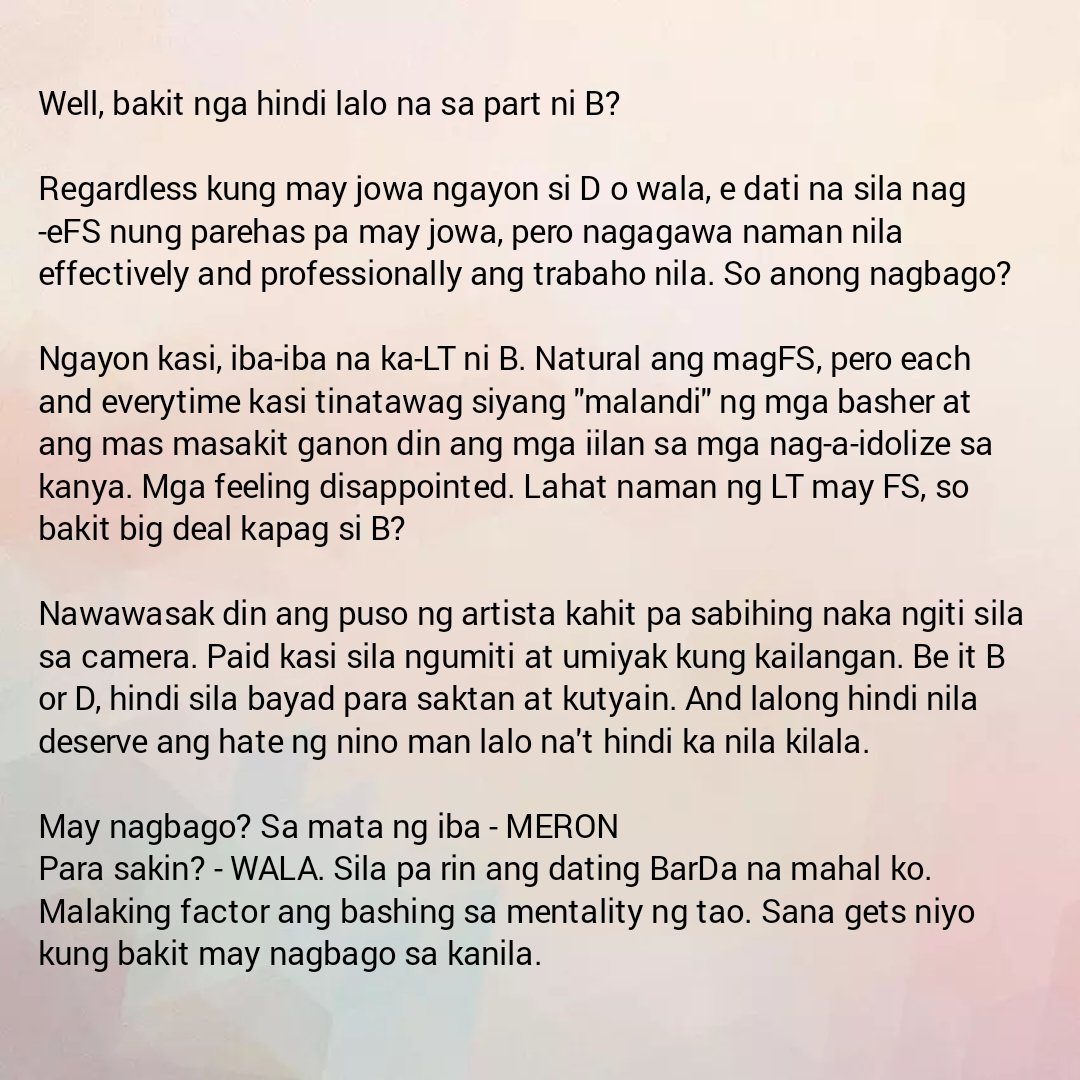 charielarin915's tweet photo. Dami ko nababasa na meron na daw nagbago sa BarDa during the recent event. https://t.co/KkhIQ0WTpa