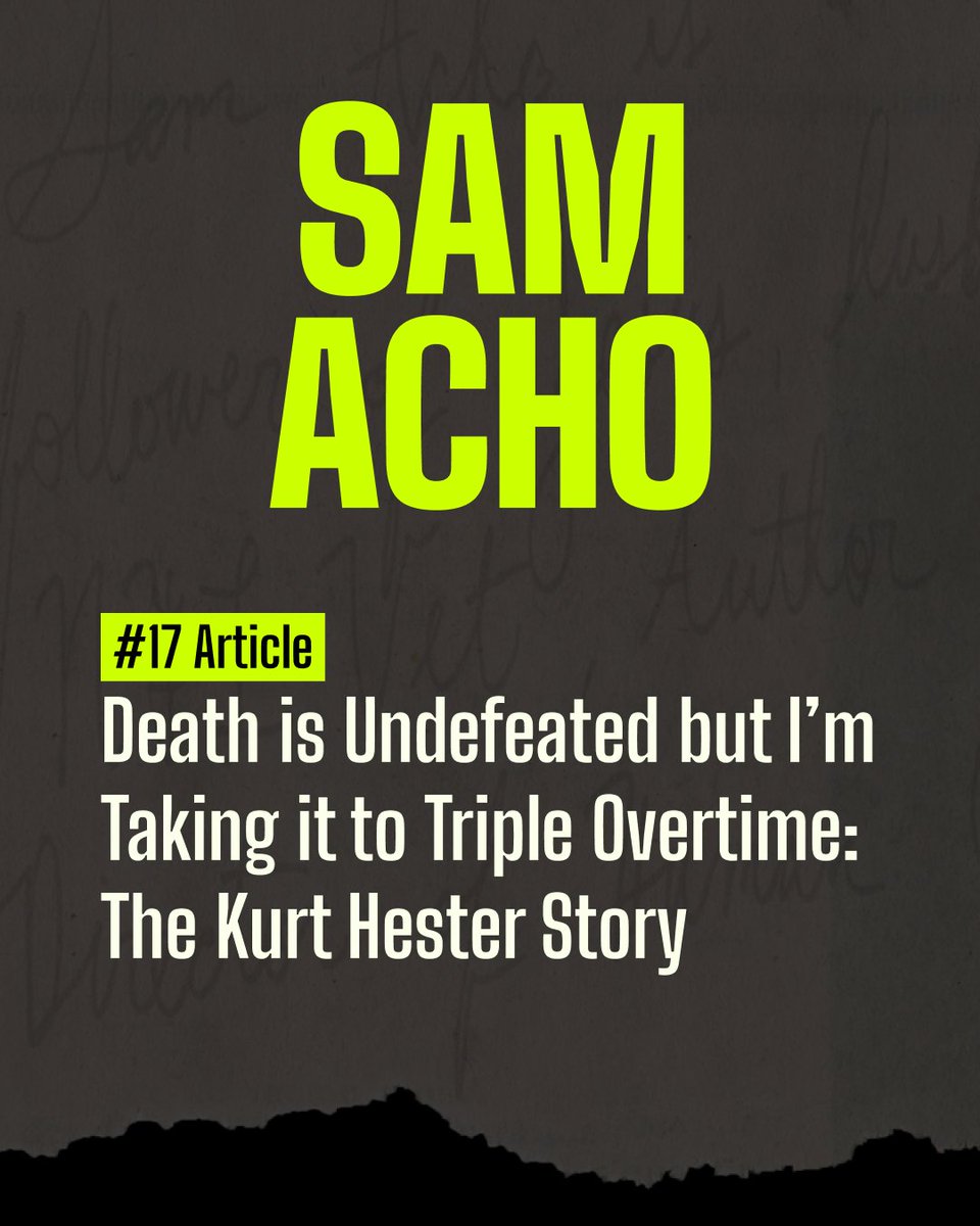 Sam Acho (@thesamacho) on Twitter photo “Death is undefeated, but I’ll take it to triple overtime.”
That’s <a href="/TheKurtHester/">Kurt Hester</a>, Houston’s director of strength and performance, showing every athlete and coach what resolve looks like when life truly goes off-script.
Read his inspiring story today: samacho.com/resources/deat… “Death is undefeated, but I’ll take it to triple overtime.”
That’s <a href="/TheKurtHester/">Kurt Hester</a>, Houston’s director of strength and performance, showing every athlete and coach what resolve looks like when life truly goes off-script.
Read his inspiring story today: samacho.com/resources/deat…