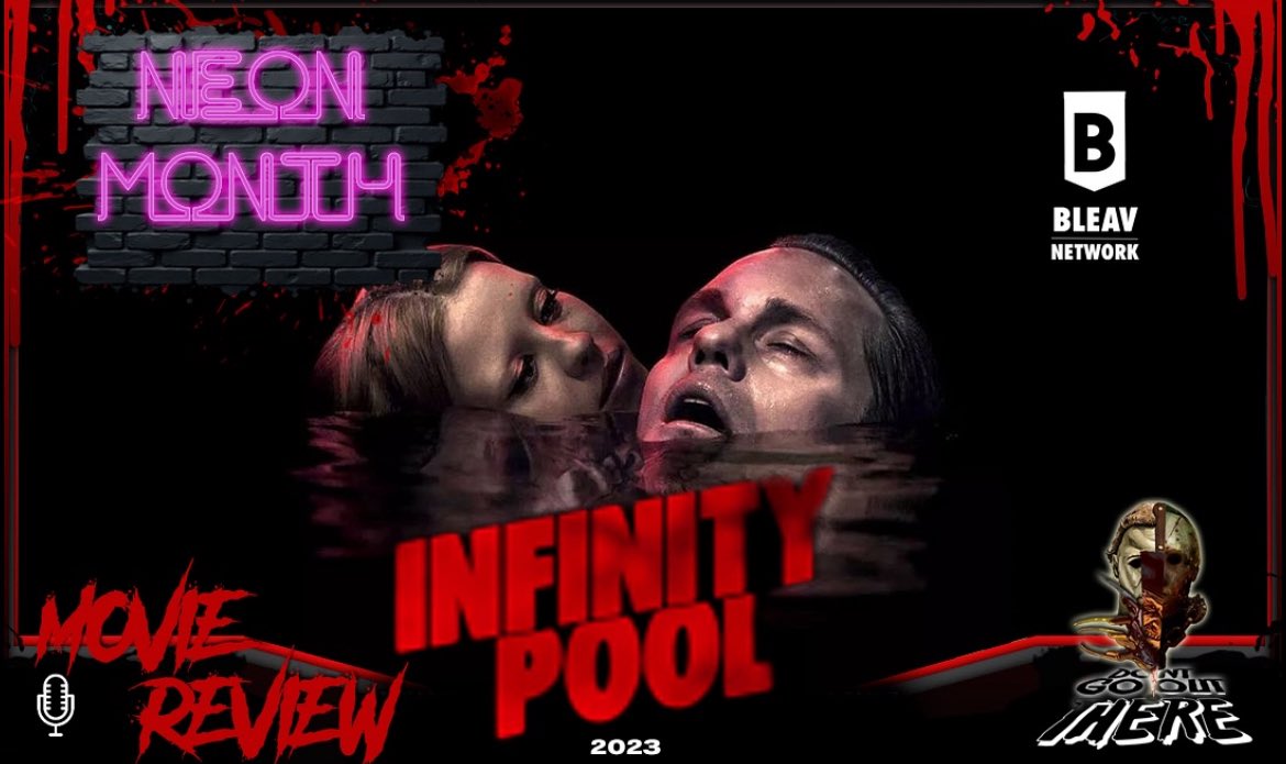 "Neon Month" continues as the guys are guided by a mysterious, seductive woman while on vacation in 2023's Mia Goth-led.. Infinity Pool! It's like new skin working itself into place! For more interviews and ad-free content, become a blood donor today and visit