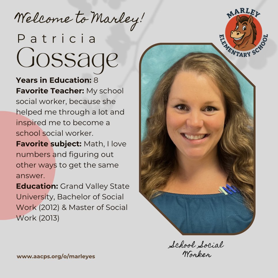 Please join me in welcoming one of our newest Mustangs, Patricia Gossage! #belonggrowsucceed