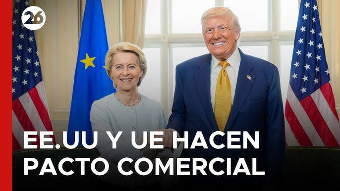techconcatalina's tweet image. 🔥ÚLTIMO🔥

🇺🇸🇪🇺 EE.UU. y la Unión Europea alcanzan un ACUERDO COMERCIAL con impacto global

¿Qué establece este acuerdo y cómo impactaría a los mercados financieros y #Bitcoin ⁉️

👉 Los puntos clave:
▪️EE.UU impone 15% de aranceles a la mayoría de importaciones europeas
▪️La UE…