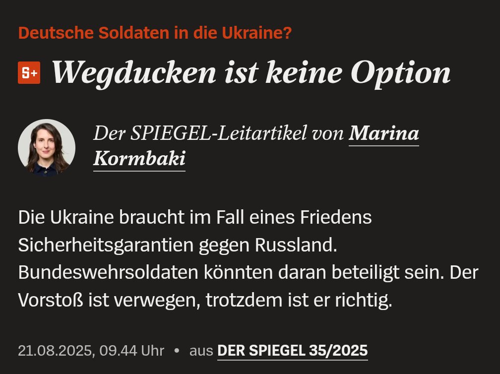 Titel klingt wie eine dieser Parolen auf den Zügen im Ersten Weltkrieg Richtung Front.
