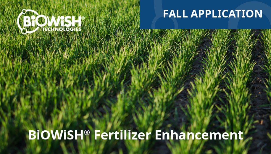 biowishtech's tweet image. Our Fall Application brochure explains three different ways BiOWiSH® Enhanced Fertilizers can be applied in the fall for carryover effects into the next spring.

Discover more sustainable solutions: biowishtechnologies.com/resource/biowi…

#FertilizerEfficiency #FallApplication