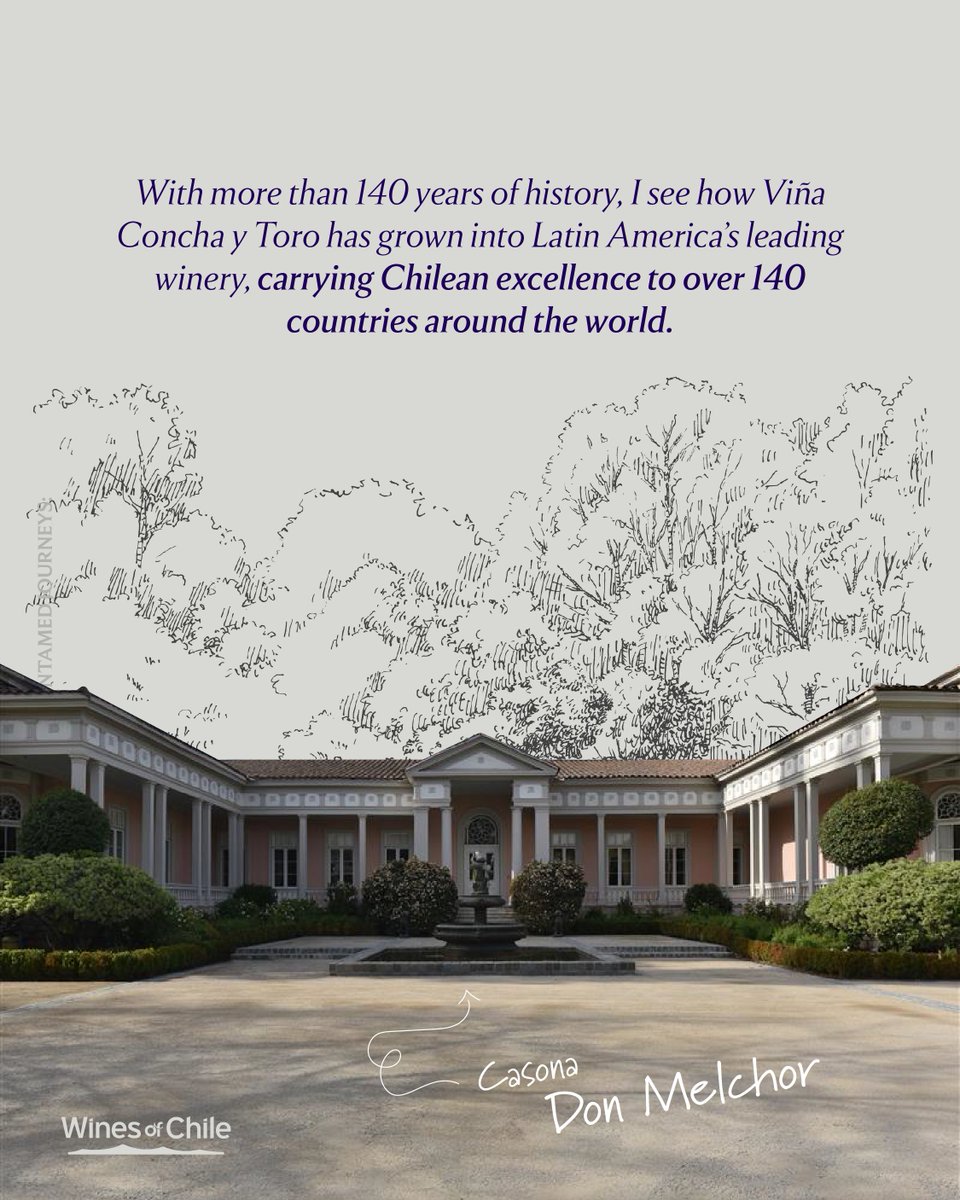 DrinkChile's tweet photo. From Maipo Alto, Viña Concha y Toro crafts world-class wines rooted in over 140 years of heritage. 
Discover the elegance of Chile’s Cabernet Sauvignon in every glass. 

#UntamedJourneys #ChileanWine https://t.co/NSiiIe9ePE
