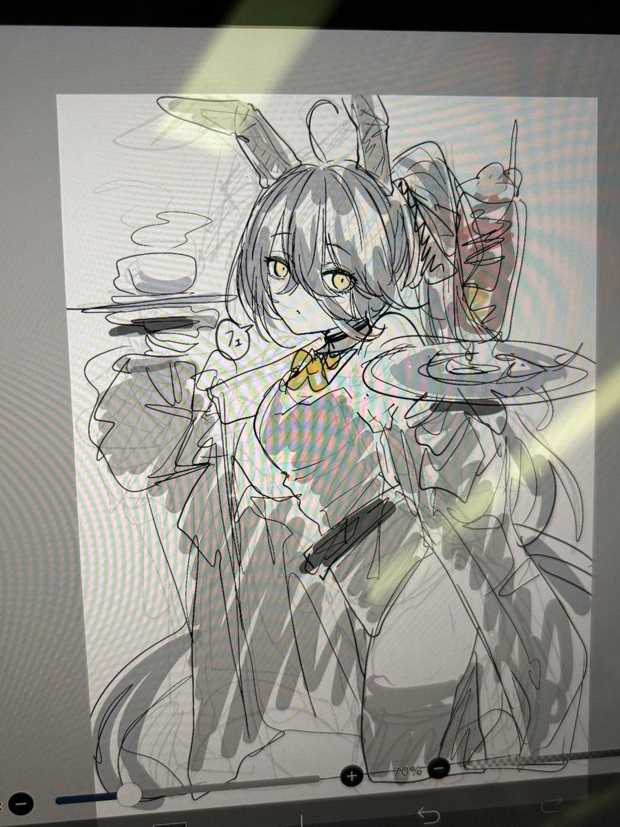 バニーの日って聞いたから帰りの電車の中で急いで描いた 