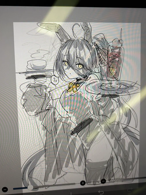 バニーの日って聞いたから帰りの電車の中で急いで描いた 