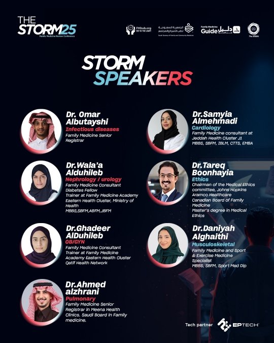 Fmhub_org's tweet image. We’re excited to welcome our incredible speakers to TheStorm25 Family Medicine Review Conference! 🌪️

Get ready for powerful sessions, fresh insights, and a storm of knowledge ⚡️

Reserve your spot now at storm.daleelfm.com