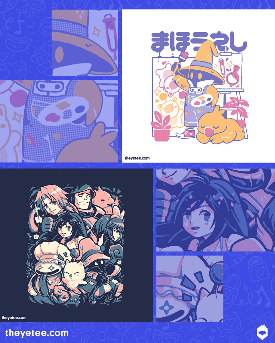 NEW! We've got Artsy Mage designed by Arigatees Studio and Party of Heroes designed by @pixeleyebat both #dailytees available for 24 hours only at https://t.co/ZD8ueXz0ra