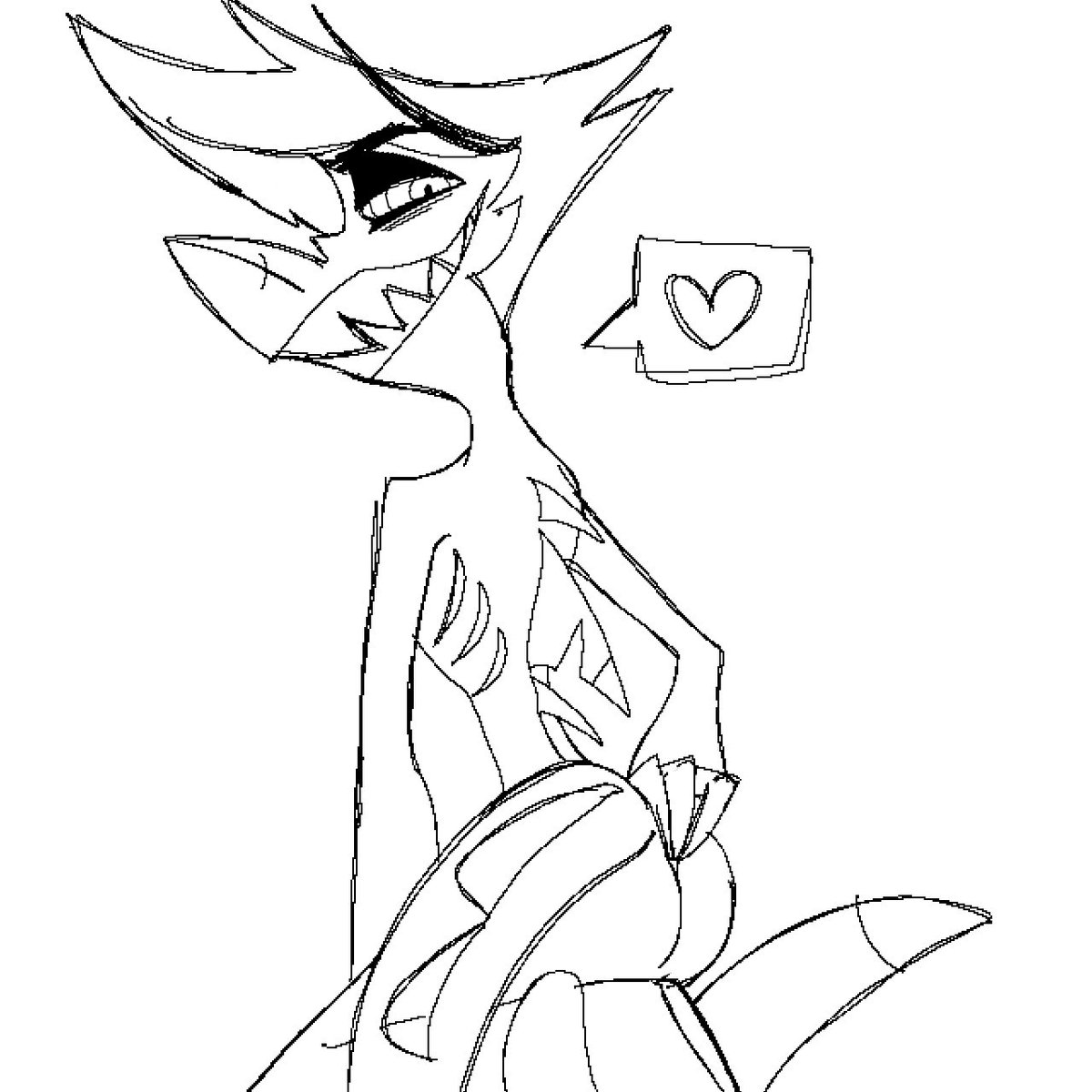 Maybe_opossum's tweet photo. Doodle🦈🍑 https://t.co/SfUm6aFmMX