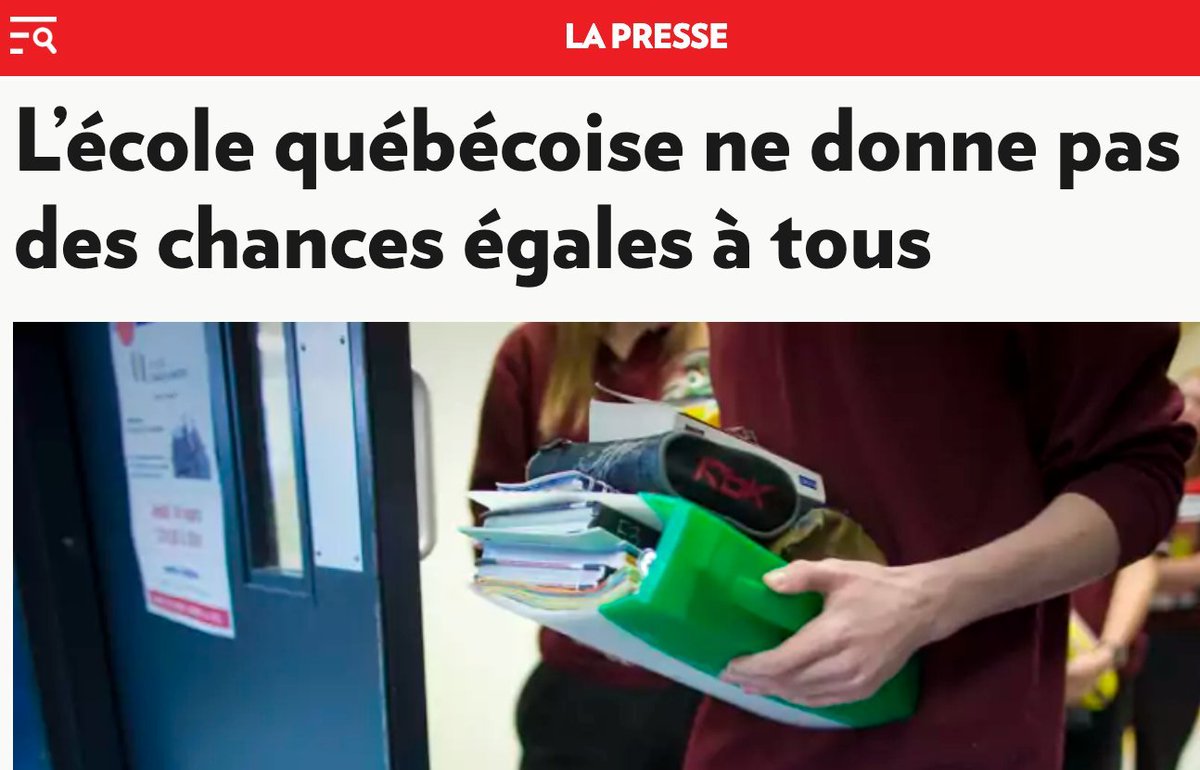 EcoleEnsemble's tweet image. «Et peu importe les ressources qu’on y ajoutera, les classes des programmes réguliers du public ne seront jamais viables parce qu’on les a privées de deux choses : de mixité sociale et de mixité scolaire.»
- Karine Dubois, réalisatrice du balado «Chacun sa classe»
#éduqc