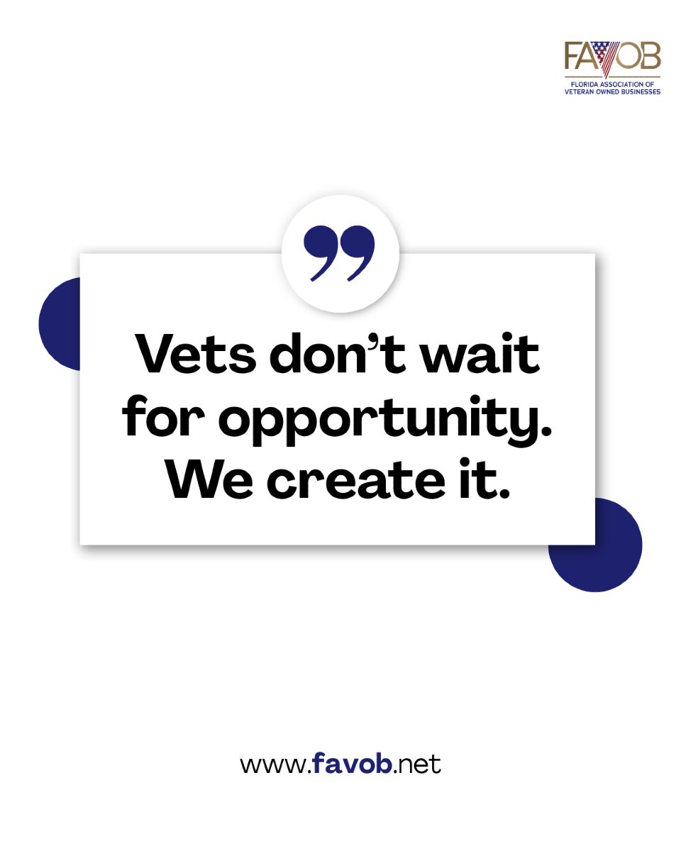 Florida Association of Veteran Owned Businesses tweet media