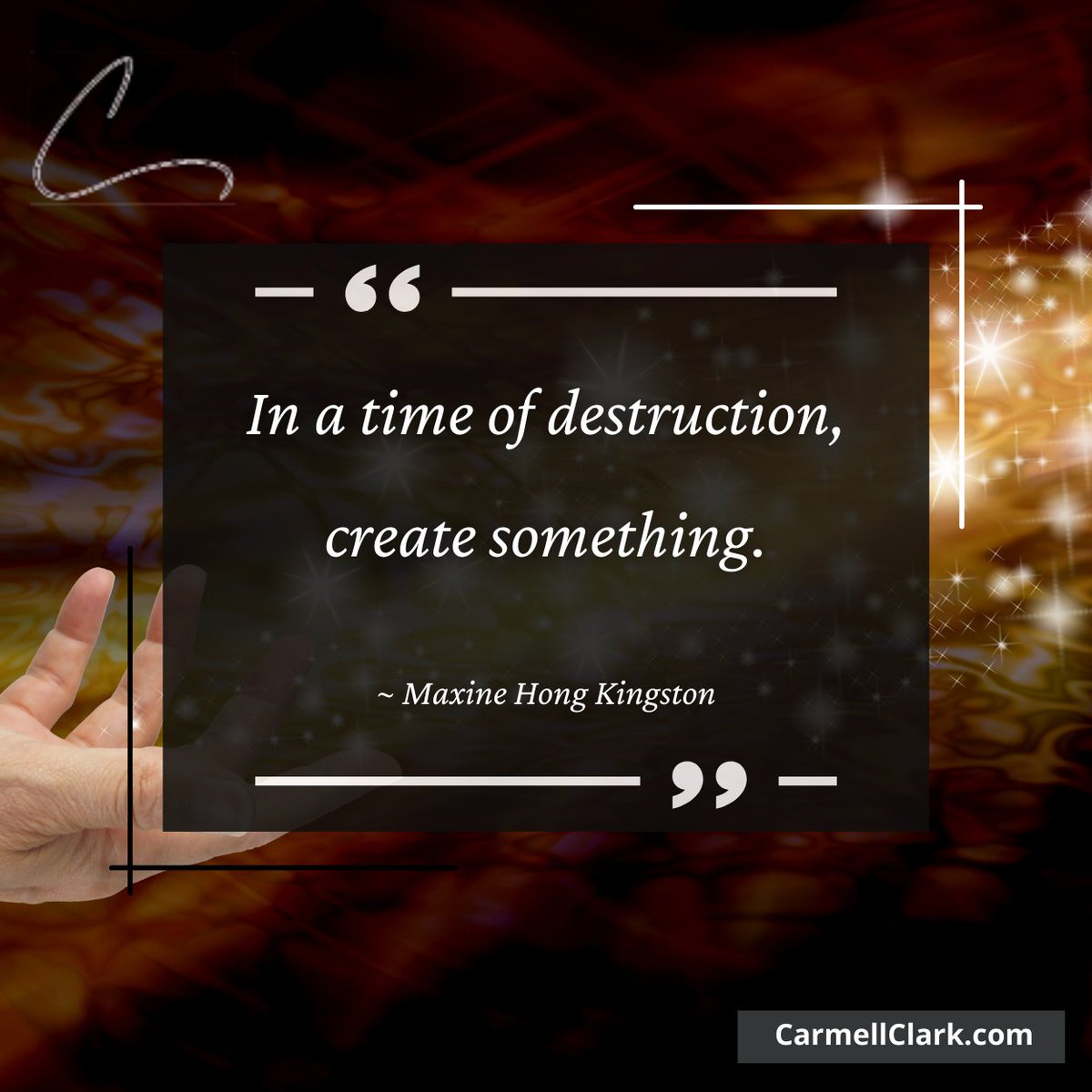 Creation is always an option. 

#quotes #creation #destruction #change