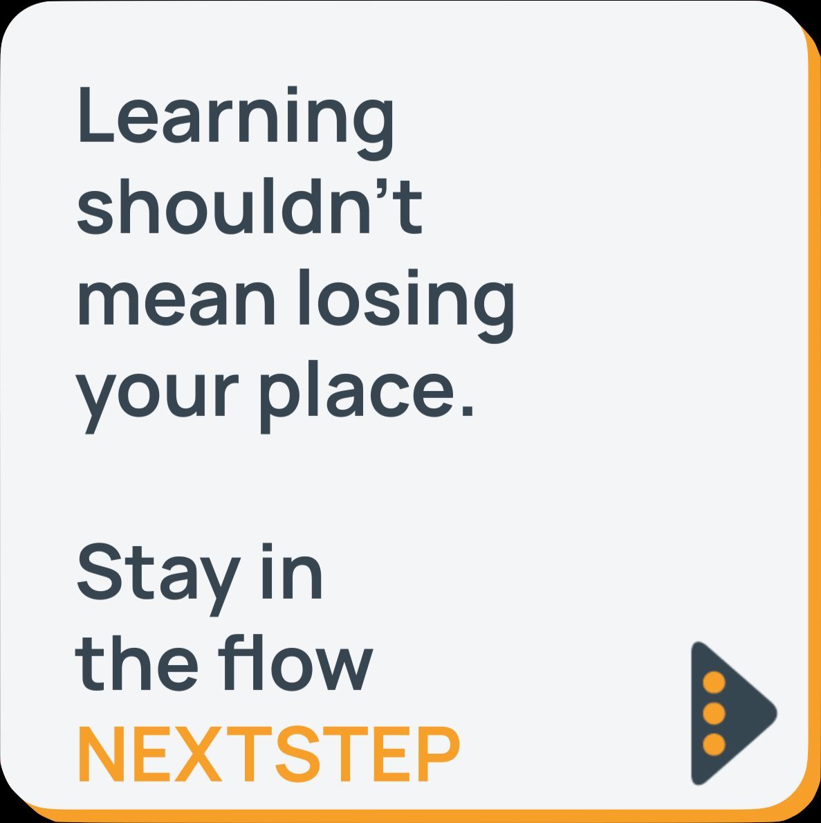 NextStep_x's tweet image. We&apos;ve all been there...

You&apos;re learning that new process, look back at the document and lost your place. Frustrating? You bet it is!

Why keep losing your place when there&apos;s an easier way. Stay in the flow with NEXTSTEP!

#embeddedtraining #NEXTSTEP #training