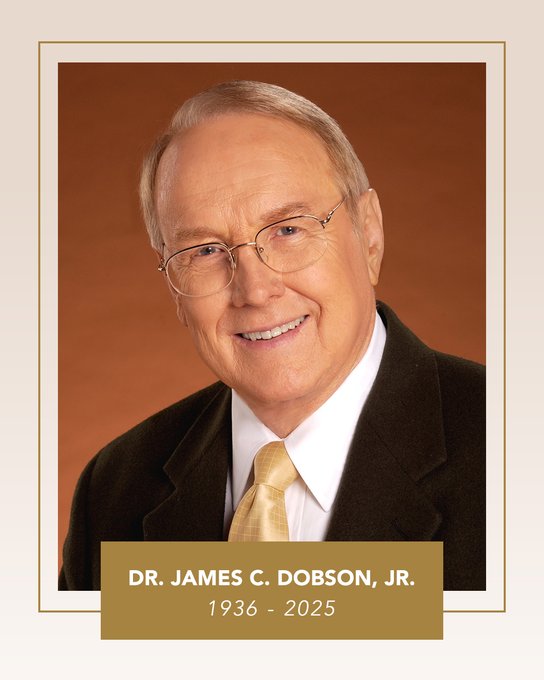 BREAKING: Dr. James Dobson, a prominent pro-life advocate and founder of Focus on the Family, passed away at the age of 89 today.

Please join us in praying for his family.
